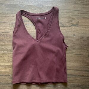 Abercrombie & Fitch Maroon Sleeveless Top